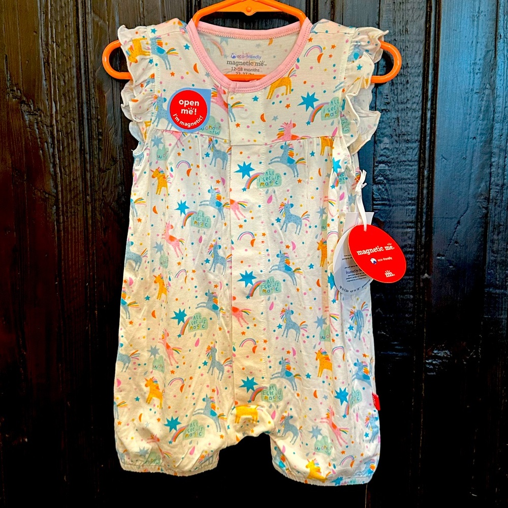 Magnetic Me Modal Unicorn Romper 12-18 months